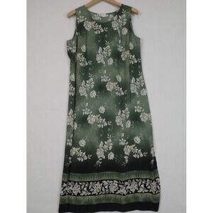 Two Twenty Womens Casual Floral Sleeveless Shift Dress Multicolor Size Large